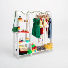 Įkelti vaizdą į galerijos rodinį, Drabužių kabykla su lentynomis