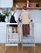 Įkelti vaizdą į galerijos rodinį, Sulankstomas montessori virtuvės bokštelis PANDA