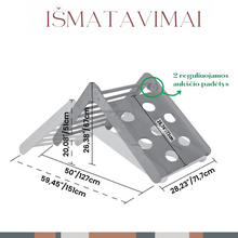 Įkelti vaizdą į galerijos rodinį, Reguliuojamo aukščio pikler trikampis - balansavimo laipteliai