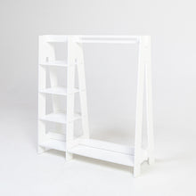 Įkelti vaizdą į galerijos rodinį, Drabužių kabykla su lentynomis