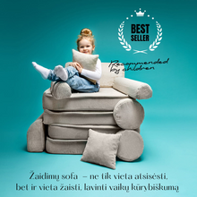 Įkelti vaizdą į galerijos rodinį, Minkšta modulinė žaidimų sofa, mėlyna