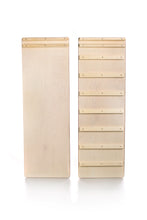 Įkelti vaizdą į galerijos rodinį, MONTESSORI BALANSAVIMO LAIPTELIAI - PIKLER LAIPIOJIMO TRIKAMPIS 80 CM SU DVIPUSE ČIUOŽYKLA