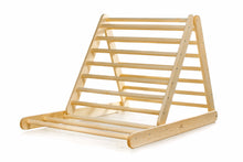 Įkelti vaizdą į galerijos rodinį, MONTESSORI BALANSAVIMO LAIPTELIAI - PIKLER LAIPIOJIMO TRIKAMPIS 80 CM SU DVIPUSE ČIUOŽYKLA