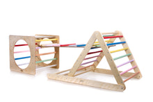 Įkelti vaizdą į galerijos rodinį, PIKLER LAIPIOJIMO TRIKAMPIO IR KUBO BALANSAVIMO PLATFORMA