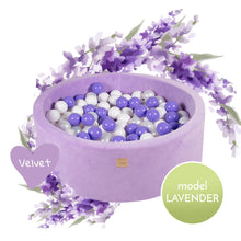 Įkelti vaizdą į galerijos rodinį, Kamuoliukų baseinas LAVENDER, 30 cm, purpurinė, 250 vnt. kamuoliukų: violetinė, balta