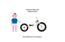 Įkelti vaizdą į galerijos rodinį, BALANSINIS DVIRATIS 3in1 AUGANTIS SU VAIKU