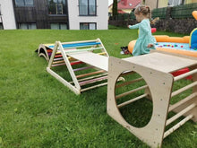 Įkelti vaizdą į galerijos rodinį, PIKLER LAIPIOJIMO TRIKAMPIO IR KUBO BALANSAVIMO PLATFORMA