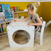 Įkelti vaizdą į galerijos rodinį, Multifunkcinis rinkinys: montessori kubas + kėdutė