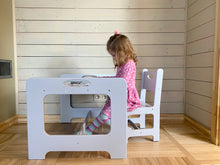 Įkelti vaizdą į galerijos rodinį, VAIKIŠKAS STALAS SU KĖDĖMIS