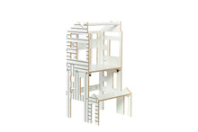 Įkelti vaizdą į galerijos rodinį, 4in1 VIRTUVĖS BOKŠTELIS - STALAS - LĖLIŲ NAMELIS - LAIPTELIS