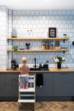 Įkelti vaizdą į galerijos rodinį, 4in1 VIRTUVĖS BOKŠTELIS - STALAS - LĖLIŲ NAMELIS - LAIPTELIS