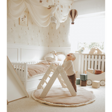 Įkelti vaizdą į galerijos rodinį, Montessori balansavimo laipteliai - pikler trikampis su dvipuse čiuožykla