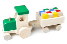 Įkelti vaizdą į galerijos rodinį, Medinis sunkvežimis su kaladėlėmis