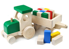 Įkelti vaizdą į galerijos rodinį, Medinis sunkvežimis su kaladėlėmis