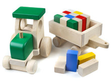 Įkelti vaizdą į galerijos rodinį, Medinis sunkvežimis su kaladėlėmis