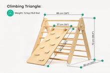 Įkelti vaizdą į galerijos rodinį, MONTESSORI PIKLER LAIPIOJIMO TRIKAMPIS - BALANSAVIMO LAIPTELIAI