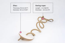 Įkelti vaizdą į galerijos rodinį, Medinės diskinės sūpynės