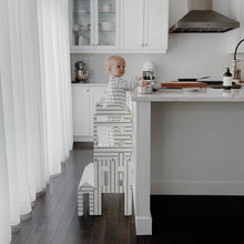 Įkelti vaizdą į galerijos rodinį, 4in1 VIRTUVĖS BOKŠTELIS - STALAS - LĖLIŲ NAMELIS - LAIPTELIS