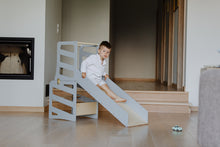 Įkelti vaizdą į galerijos rodinį, 3in1 - VIRTUVĖS PAGALBINIS BOKŠTELIS - STALAS - ČIUOŽYKLA TRANSFORMERIS