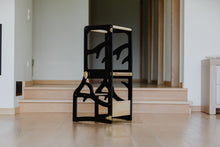 Įkelti vaizdą į galerijos rodinį, 3in1 - VIRTUVĖS PAGALBINIS BOKŠTELIS - STALAS - ČIUOŽYKLA TRANSFORMERIS MEDŽIO MOTYVAI