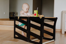 Įkelti vaizdą į galerijos rodinį, 3in1 - VIRTUVĖS PAGALBINIS BOKŠTELIS - STALAS - ČIUOŽYKLA TRANSFORMERIS