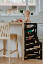 Įkelti vaizdą į galerijos rodinį, 3in1 - VIRTUVĖS PAGALBINIS BOKŠTELIS - STALAS - ČIUOŽYKLA TRANSFORMERIS