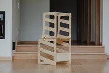 Įkelti vaizdą į galerijos rodinį, 3in1 - VIRTUVĖS PAGALBINIS BOKŠTELIS - STALAS - ČIUOŽYKLA TRANSFORMERIS