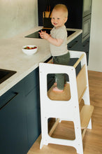 Įkelti vaizdą į galerijos rodinį, Virtuvės bokštelis vaikams su nugaros apsauga ir stabilizatoriais
