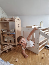 Įkelti vaizdą į galerijos rodinį, Multifunkcinis rinkinys: montessori kubas + kėdutė
